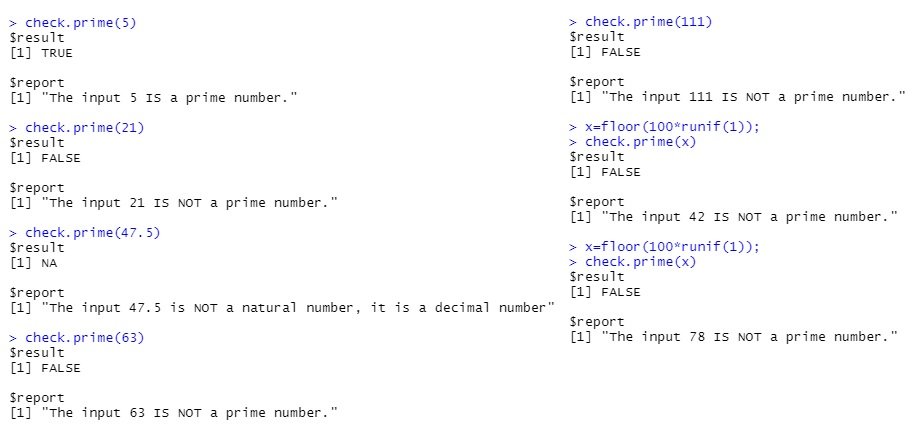 Implement your R function with 5, 21, 47.5, 63, 87, and 111 one by one and show your results.